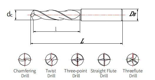Utensili per il taglio del mulino di Diamond Coating Solid Carbide End per il acciaio al carbonio