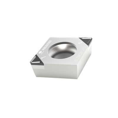 Tipo policristallino inserzioni di alluminio di cc del diamante di Chip Breaker Insert High Silicon PCD