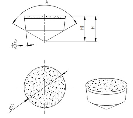 Inserti da taglio Rcmx Pcd, inserti rotondi in metallo duro per alluminio